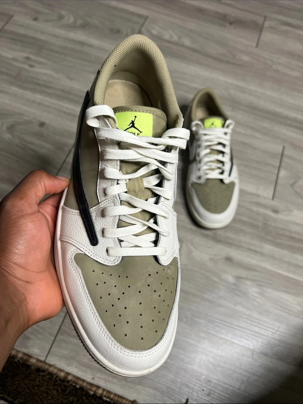 Air Jordan 1 Retro Low Golf Travis Neutral Olive (12)